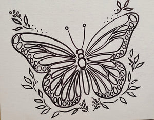 Butterfly Pre-Sketched - Paint Kit