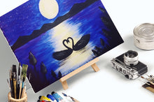 Load image into Gallery viewer, Swans At Moonlight - Paint Kit
