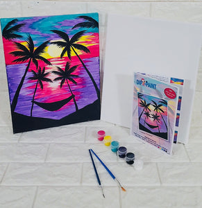 Tropical Paradise Palm Trees - Paint Kit