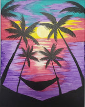 Load image into Gallery viewer, Tropical Paradise Palm Trees - Paint Kit
